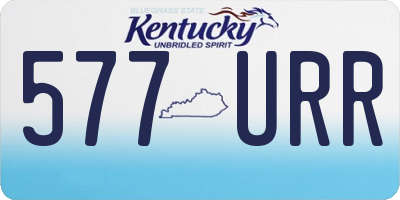 KY license plate 577URR