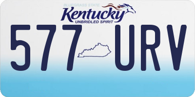 KY license plate 577URV