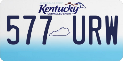 KY license plate 577URW