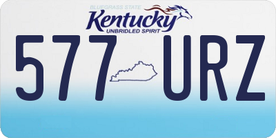 KY license plate 577URZ