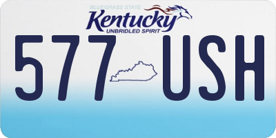 KY license plate 577USH