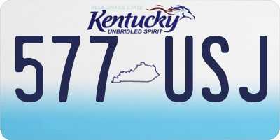 KY license plate 577USJ