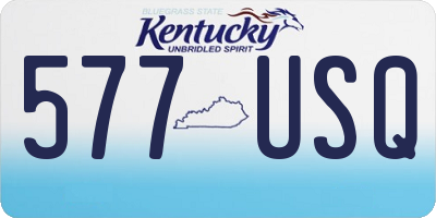 KY license plate 577USQ