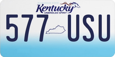 KY license plate 577USU