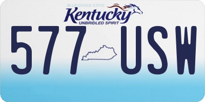 KY license plate 577USW