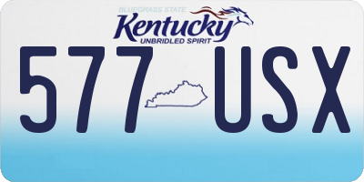 KY license plate 577USX