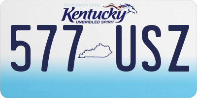 KY license plate 577USZ