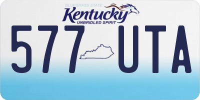 KY license plate 577UTA