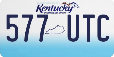KY license plate 577UTC