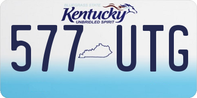 KY license plate 577UTG
