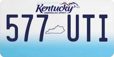 KY license plate 577UTI