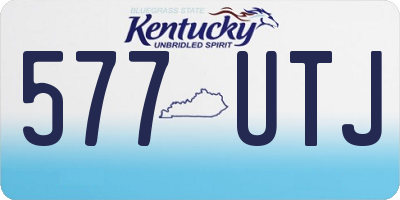 KY license plate 577UTJ