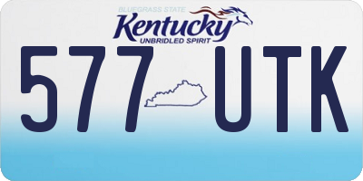 KY license plate 577UTK