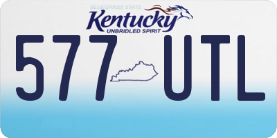KY license plate 577UTL