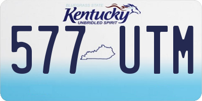 KY license plate 577UTM