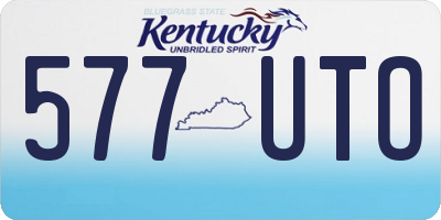 KY license plate 577UTO