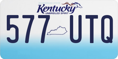 KY license plate 577UTQ