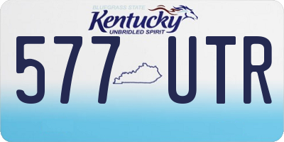 KY license plate 577UTR