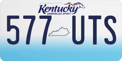 KY license plate 577UTS