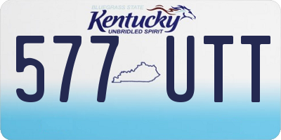 KY license plate 577UTT