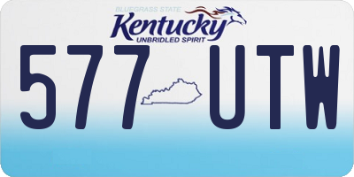 KY license plate 577UTW