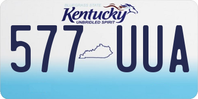 KY license plate 577UUA