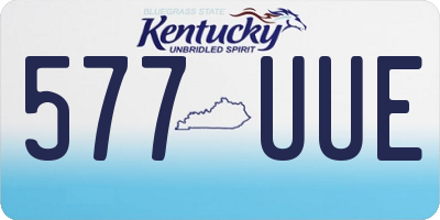 KY license plate 577UUE