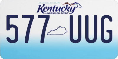 KY license plate 577UUG