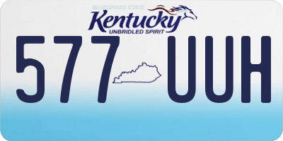 KY license plate 577UUH