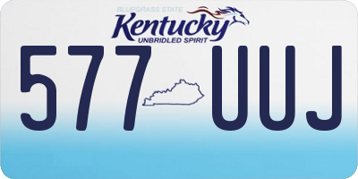 KY license plate 577UUJ