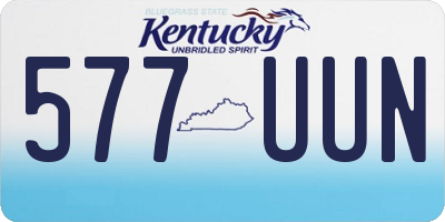 KY license plate 577UUN