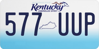 KY license plate 577UUP