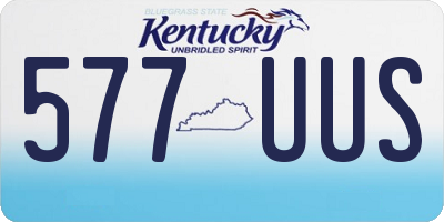 KY license plate 577UUS