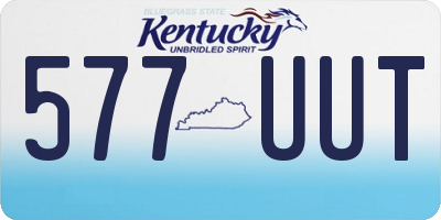 KY license plate 577UUT