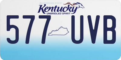 KY license plate 577UVB