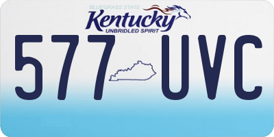 KY license plate 577UVC
