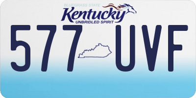 KY license plate 577UVF