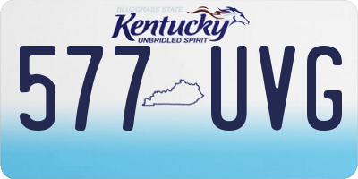KY license plate 577UVG