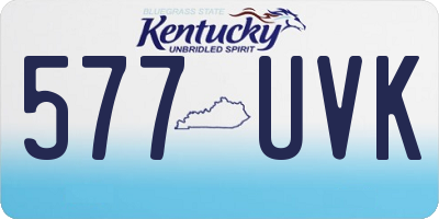KY license plate 577UVK