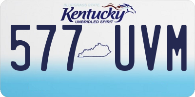 KY license plate 577UVM