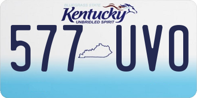 KY license plate 577UVO