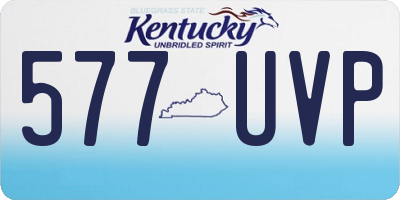 KY license plate 577UVP
