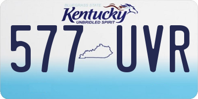 KY license plate 577UVR
