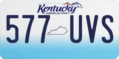 KY license plate 577UVS