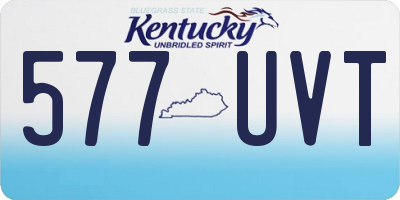 KY license plate 577UVT