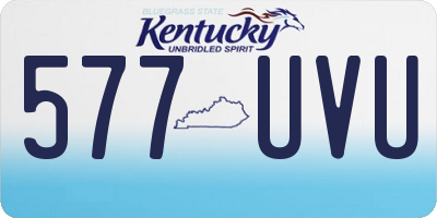 KY license plate 577UVU