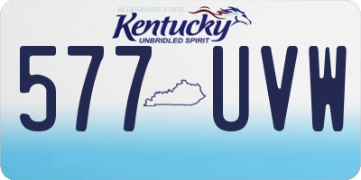 KY license plate 577UVW