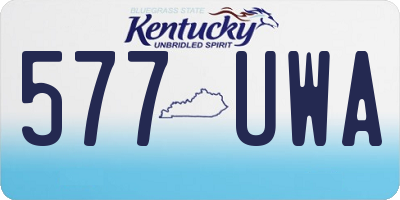 KY license plate 577UWA