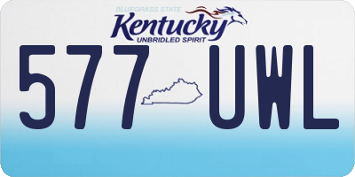 KY license plate 577UWL