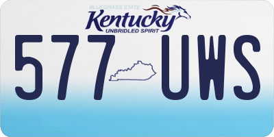 KY license plate 577UWS